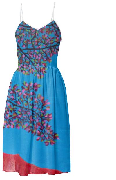 Branches of life summer dress