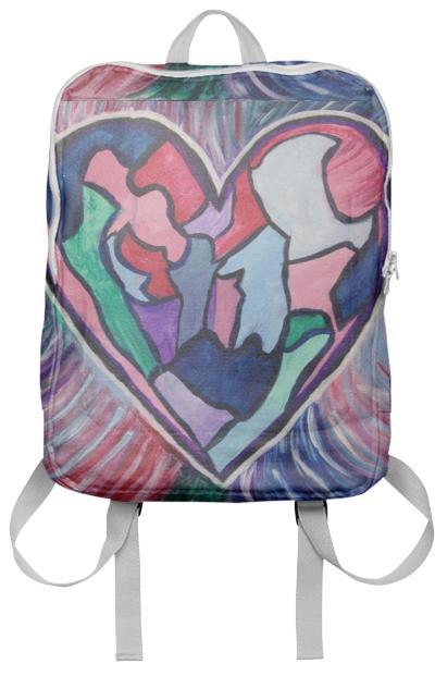 The heart is resilent backpack