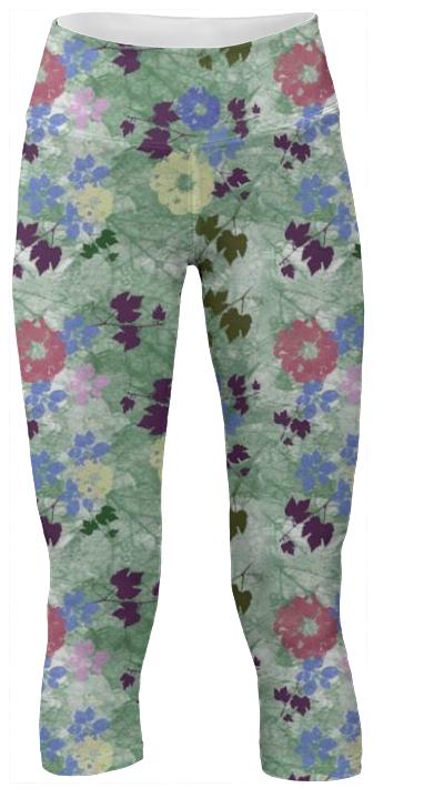 Spring Garden Yoga Pants