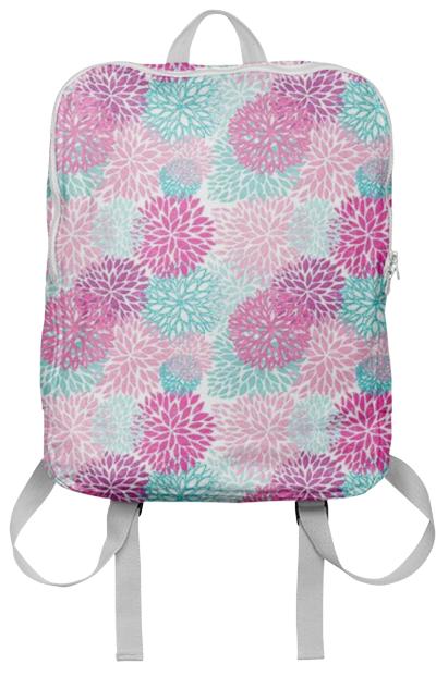flower print backpack