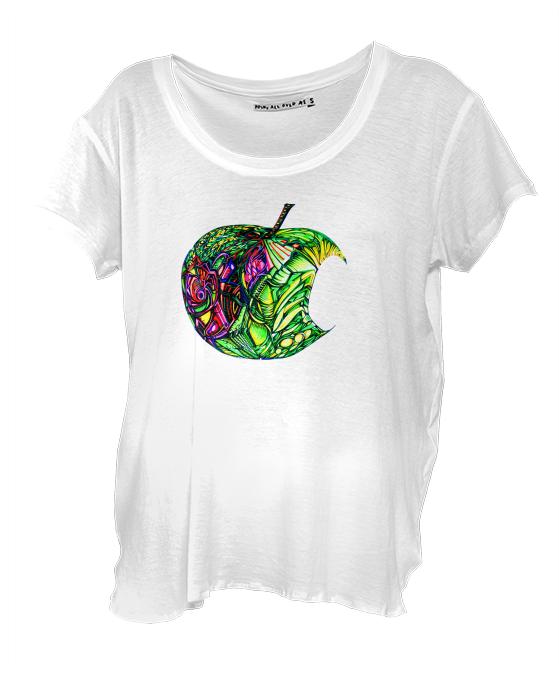 APPLE NOT ONLY FOR MALE t shirt W