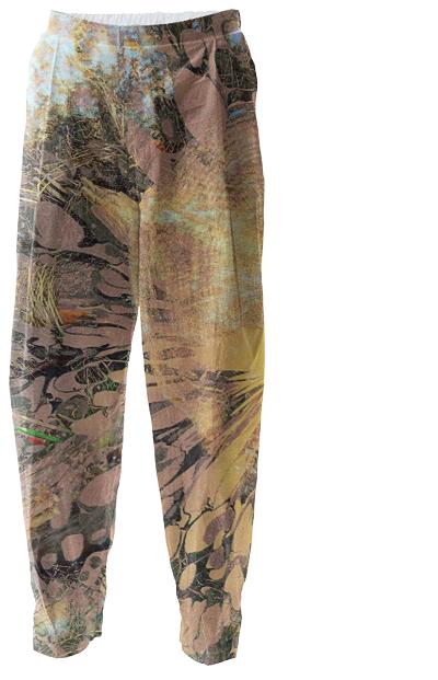 Mustard marbling relaxed pant