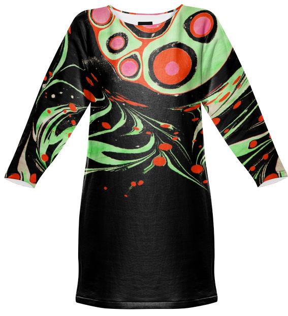 Psychedelic Circle Sweatshirt Dress