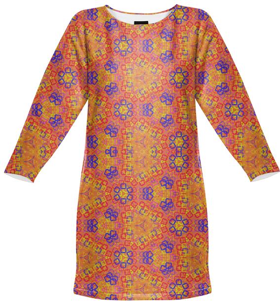 Kaleidoscope Sweatshirt Dress