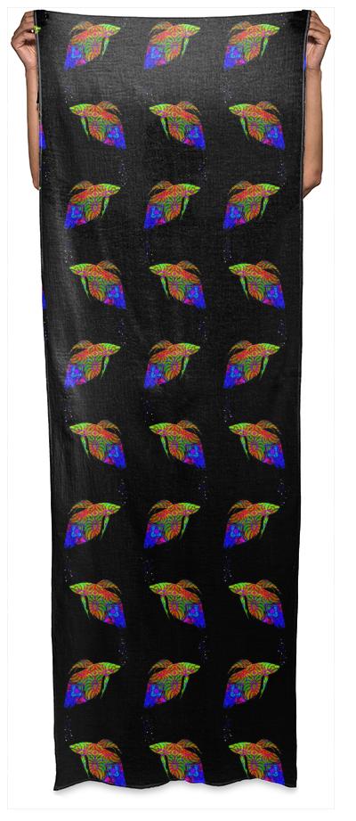 Swimming With The Neon Fish Wrap Scarf by Dovetail Designs