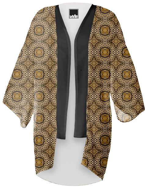 Leaping Leopards Kimono by Dovetail Designs
