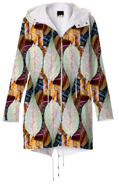 Rainy Day Leaves Raincoat by Dovetail Designs
