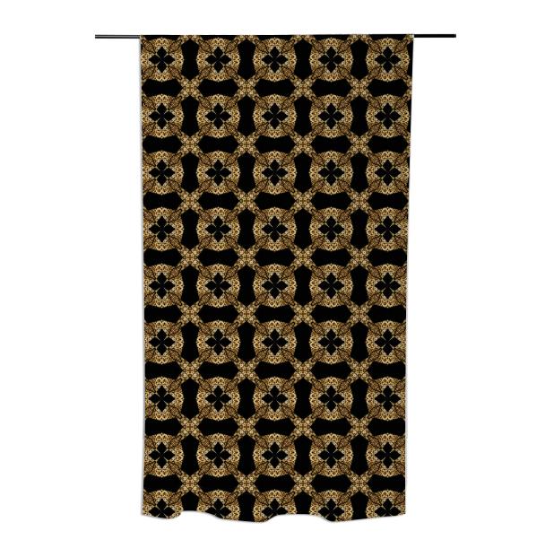 Leopard Lace Curtain by Dovetail Designs