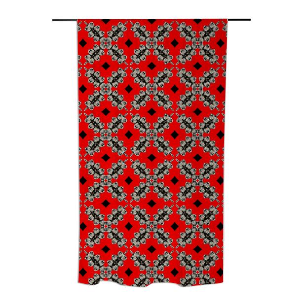 Fancy Zebra X s Curtain by Dovetail Designs