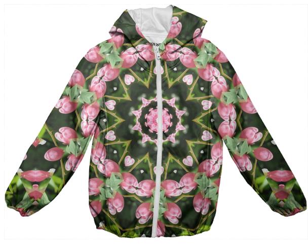 Hearts Galore Kids Rain Jacket by Dovetail Designs