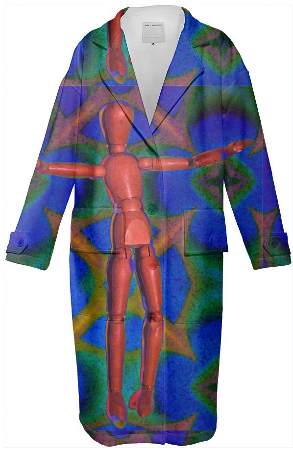 Art Doll Welcome Neoprene Trench Coat by dovetail designs