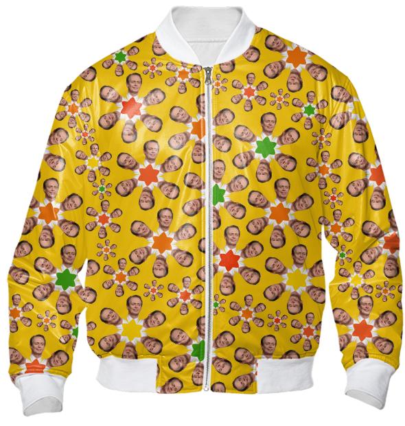Steve Buscemi Flower Power Bomber Jacket