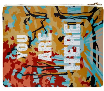 PAOM, Print All Over Me, digital print, design, fashion, style, collaboration, trey-speegle, trey speegle, Clutch, Clutch, Clutch, You, Are, Here, autumn winter spring summer, unisex, Poly, Bags