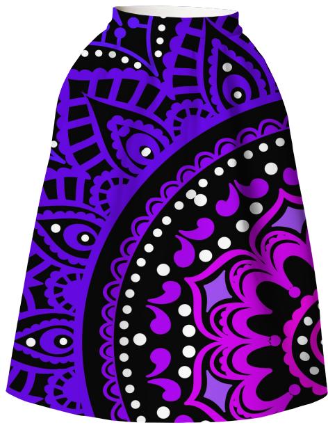 Purple mandala skirt