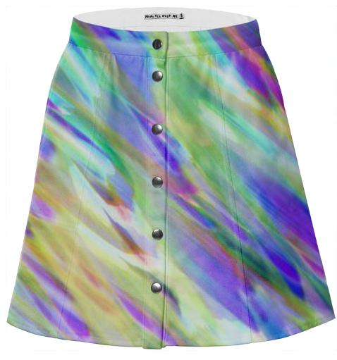 Mini Skirt Colorful digital art splashing G401