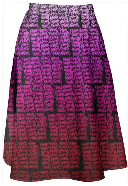 Names Sunset Midi Skirt