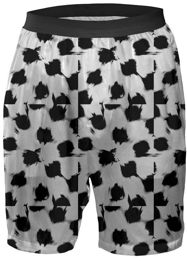 black n white dots boxer shorts