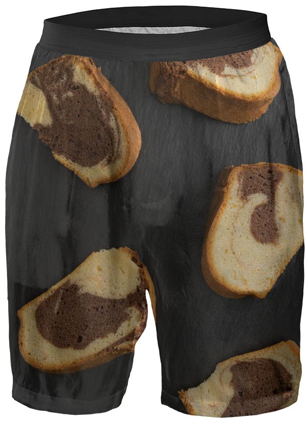 Slices of marble cake