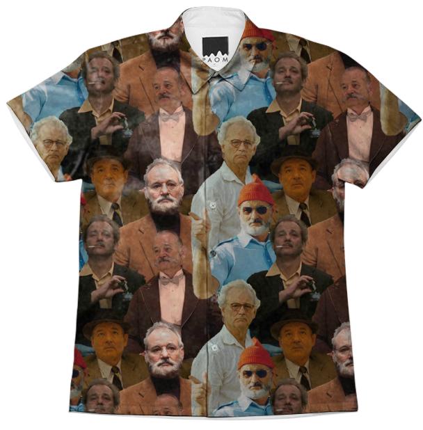 Bill Murray Wes Anderson Button Up