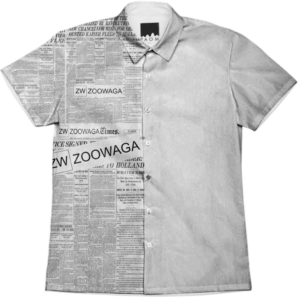Zoowaga Men's Short Sleeve Journalist Button Up