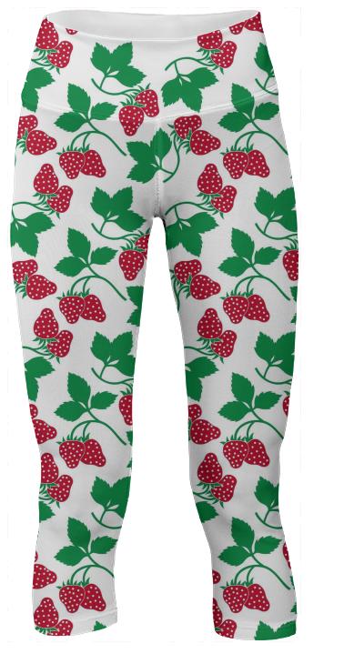 Strawberries Yoga Pants