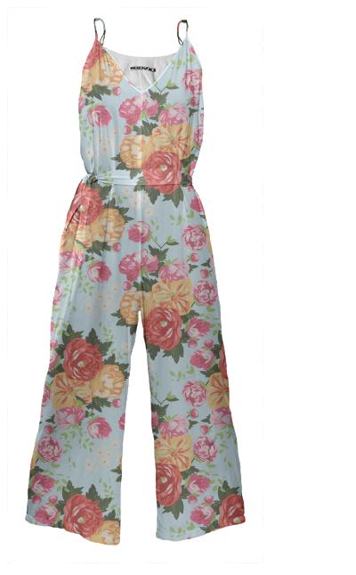 Vintage Floral Jumpsuit