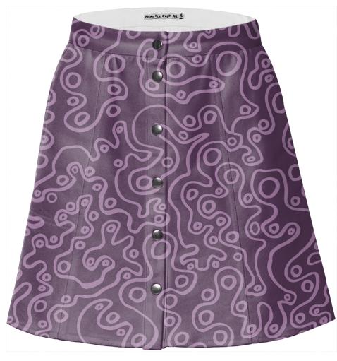 Purple Bubble Mini Skirt