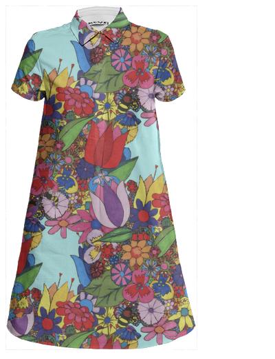 Flower Garden with Bee