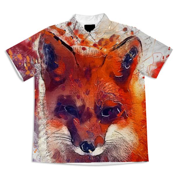 Fox short sleeve blouse