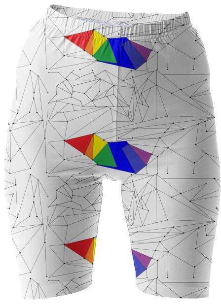 Pride Geometry Bike Shorts