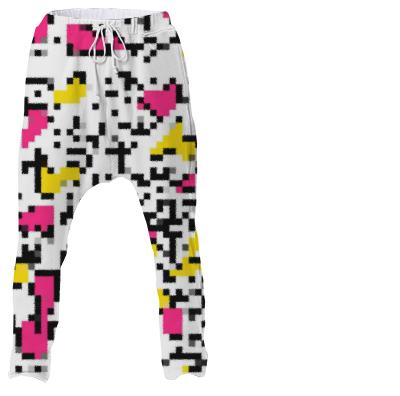 Pixel Ate It Drop Pants by TapWater Tees