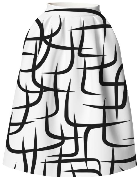 The El Neoprene Full Length Skirt by TapWater Tees