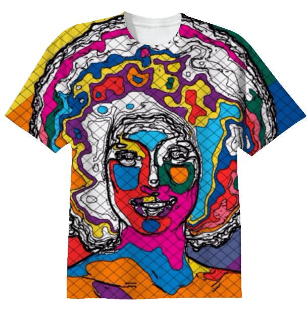 Afro Lady by TapWater Tees