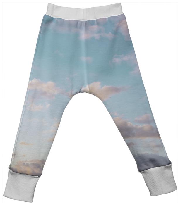 PAOM, Print All Over Me, digital print, design, fashion, style, collaboration, paomkids, Kids Drop Pant, Kids-Drop-Pant, KidsDropPant, cloud, autumn winter spring summer, unisex, Poly, Kids