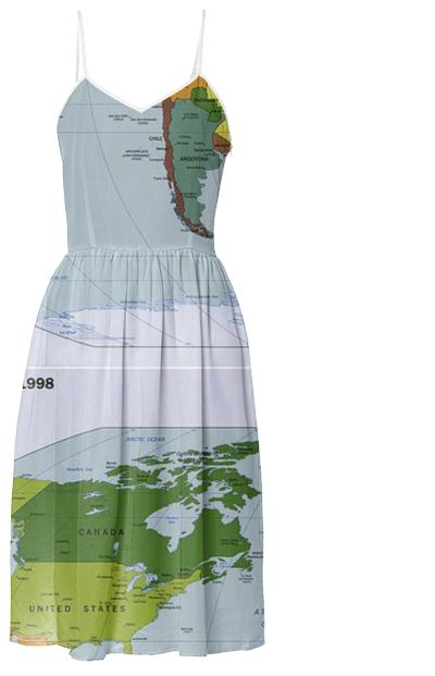 World map dress