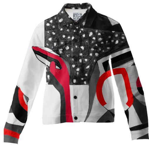 Under The Cherry Moon Black White Collection Twill Jacket