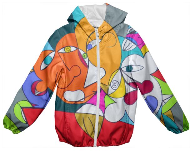 Can You Stand The Reign Painting Kids Rain Jacket