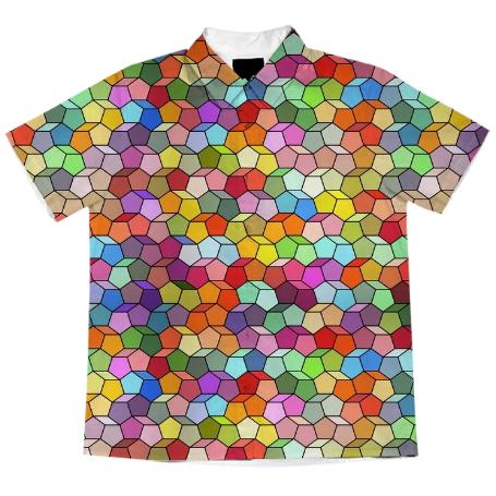 Colorful Geometric Polygon Pattern