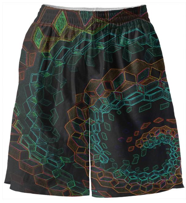 Hexagons in Fibonacci Basketball Shorts