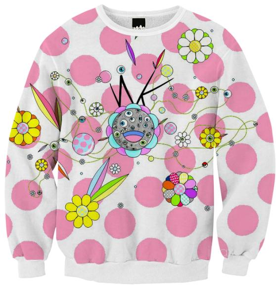 flower monster in pink