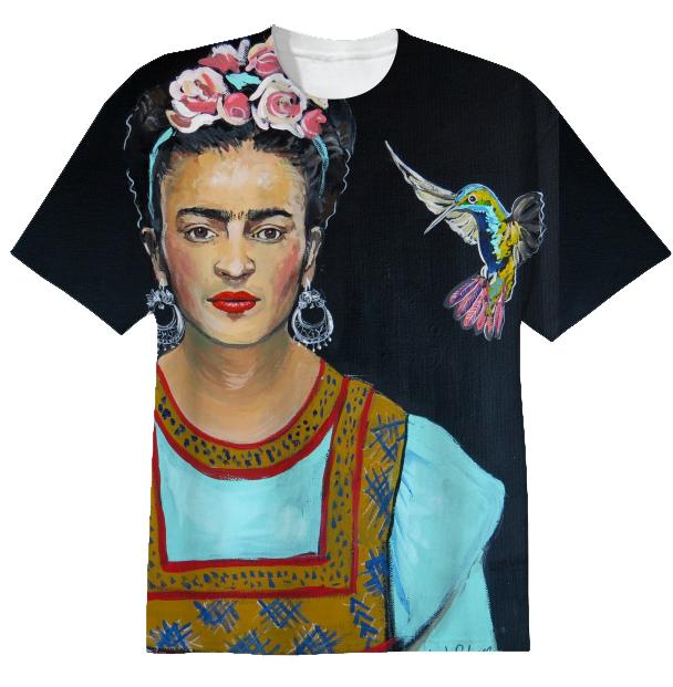 T Frida and her Hummingbird
