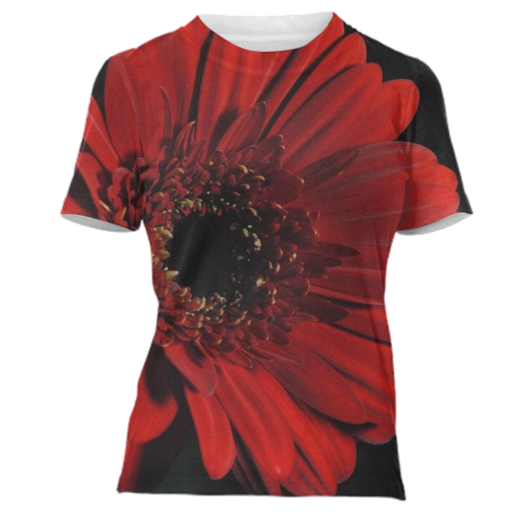 Red Daisy Babydoll T-Shirt