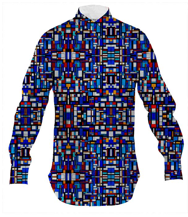 After Mondrian Button Down