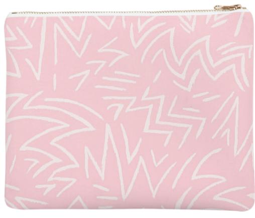 Pink Graphic Clutch