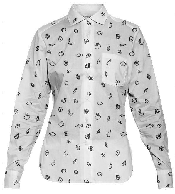 fruit Veggie button up