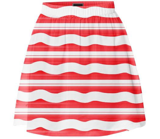Red Wave Skirt