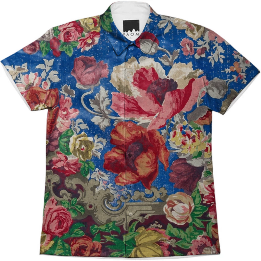 Blue Floral 19th centurty