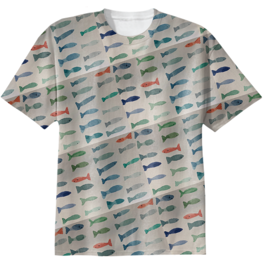 Fish print tshirt