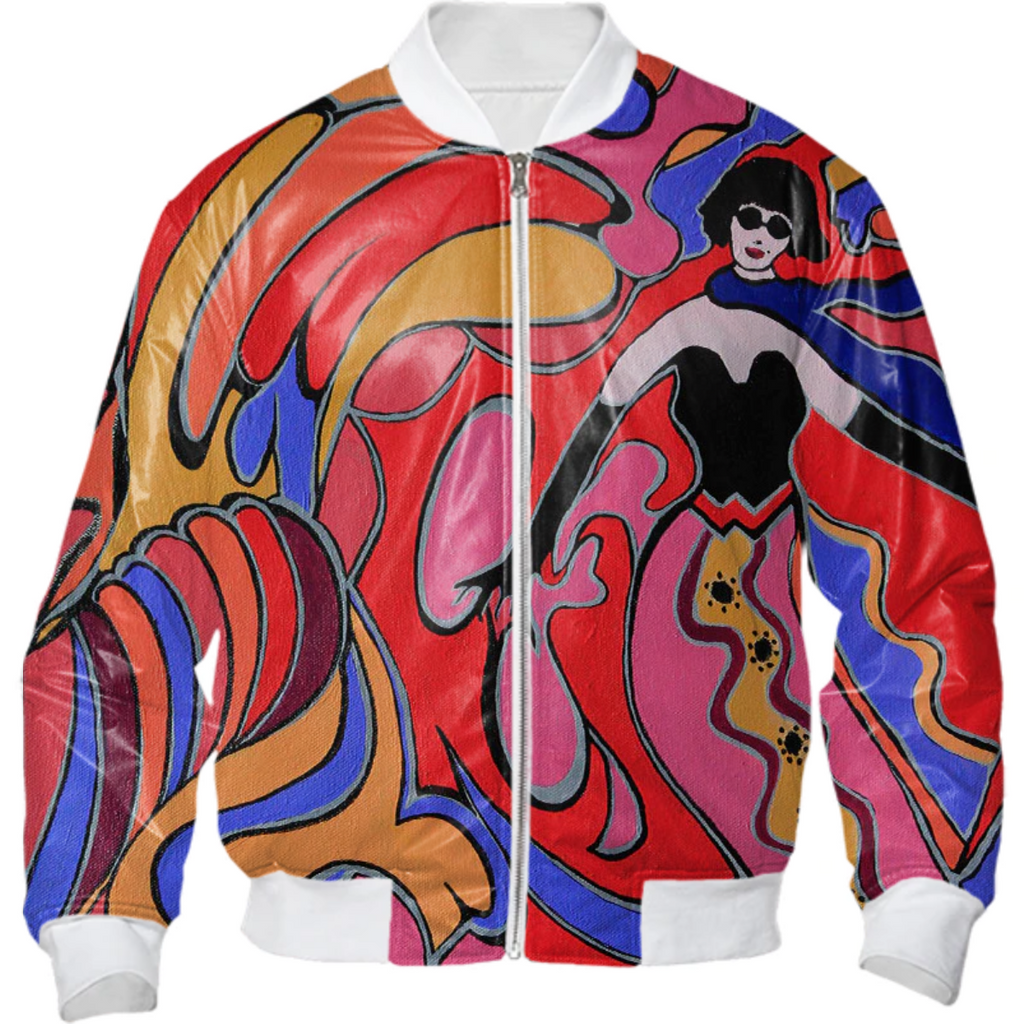 TRIPPING THE LIGHT FANTASTIC BOMBER JACKET