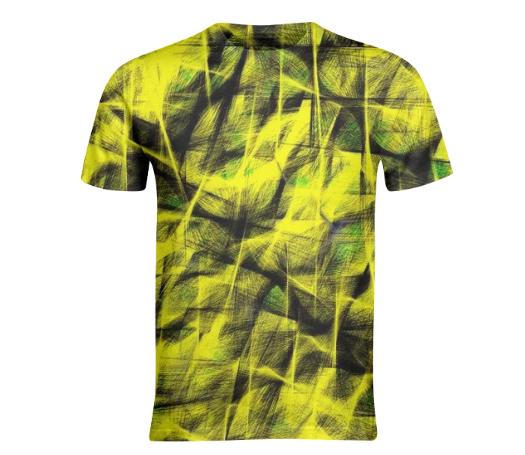 Black and Yellow Graffiti Splat Tee
